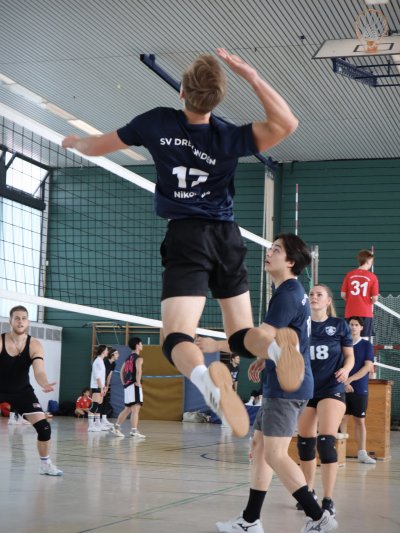 Niko schlägt den Ball